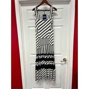 Peter Som for Design Nation St. Barths Collection Black & White Mixed Stripe Max
